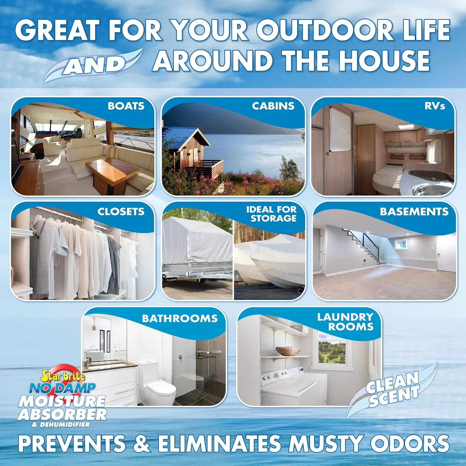 STAR BRITE No Damp Moisture Absorber & Dehumidifier