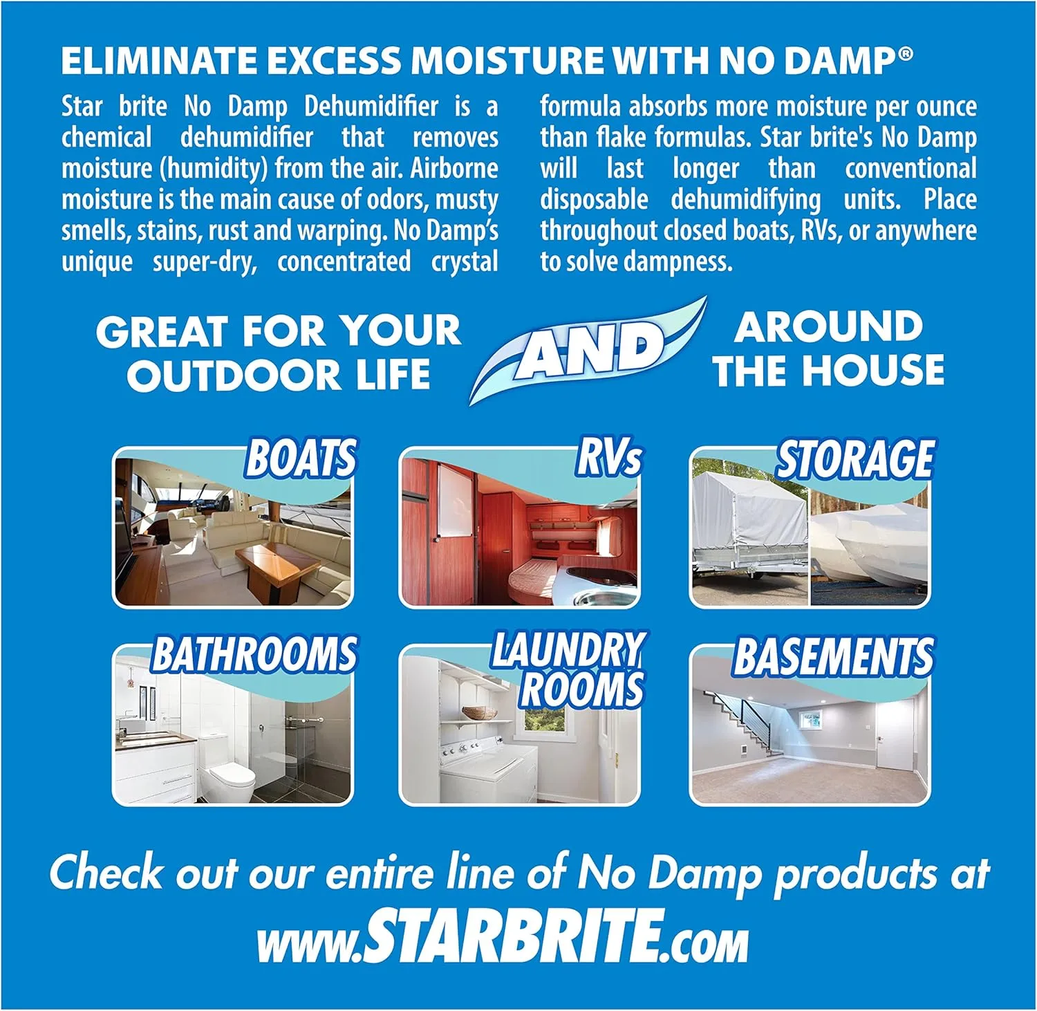 STAR BRITE No Damp Moisture Absorber & Dehumidifier