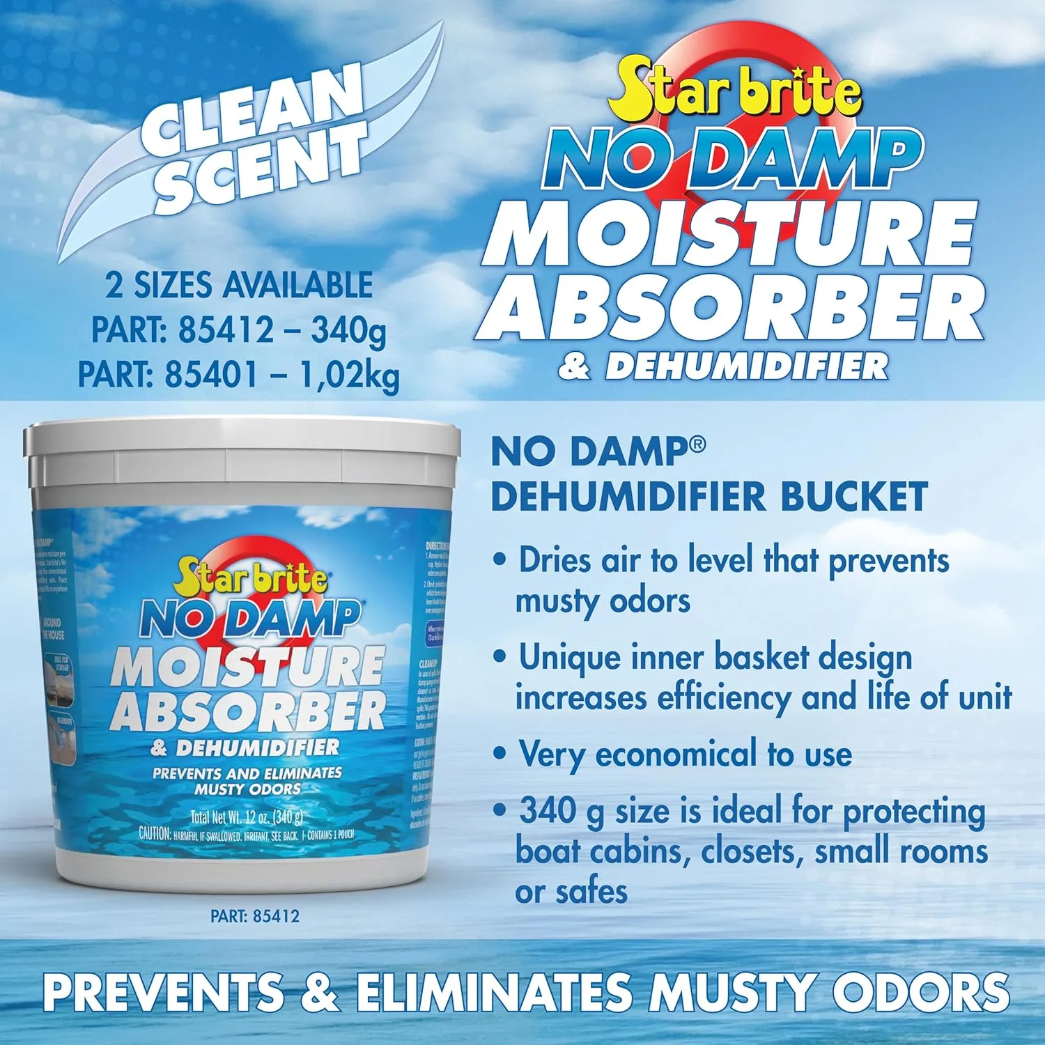 STAR BRITE No Damp Moisture Absorber & Dehumidifier