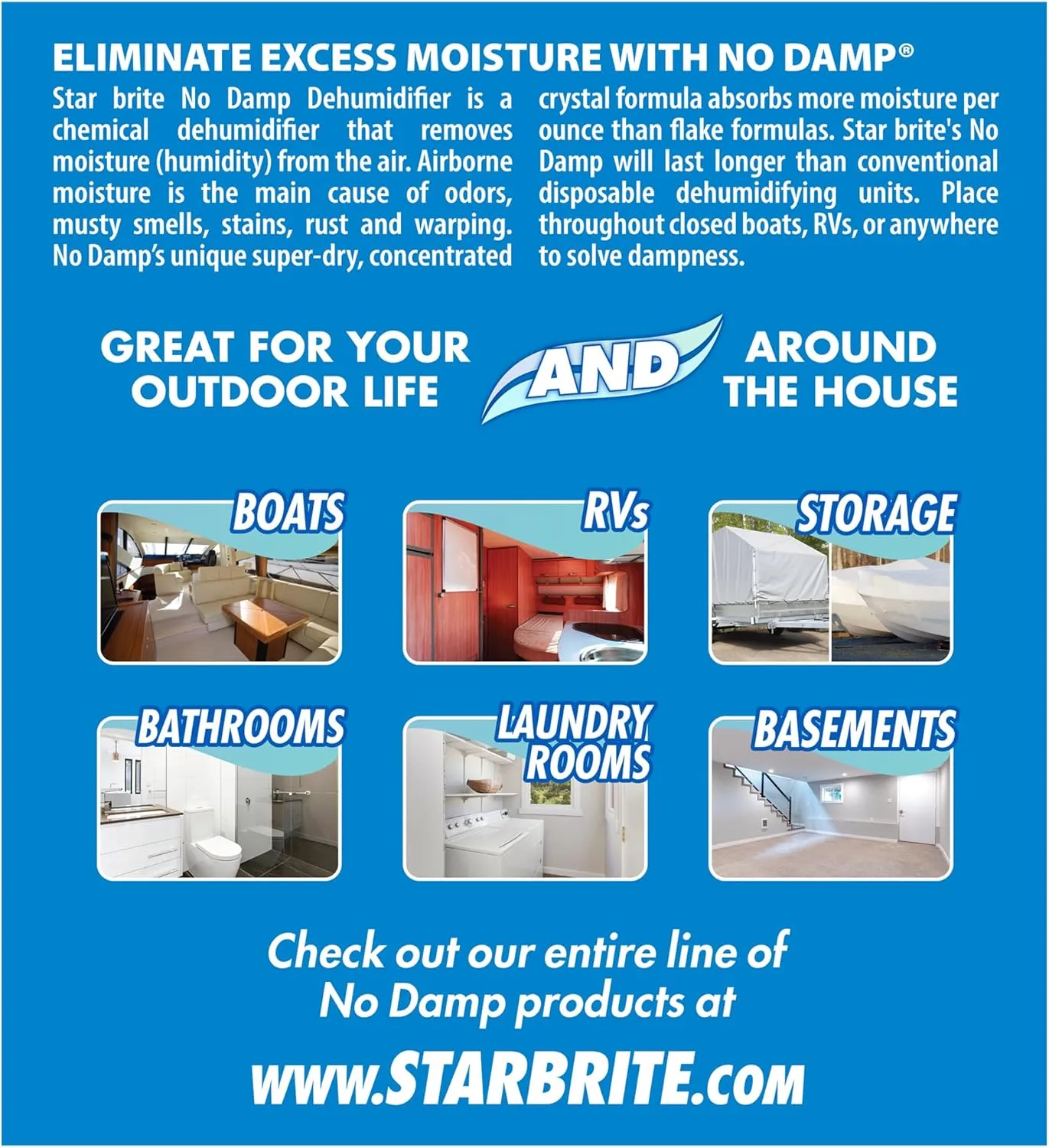 STAR BRITE No Damp Moisture Absorber & Dehumidifier