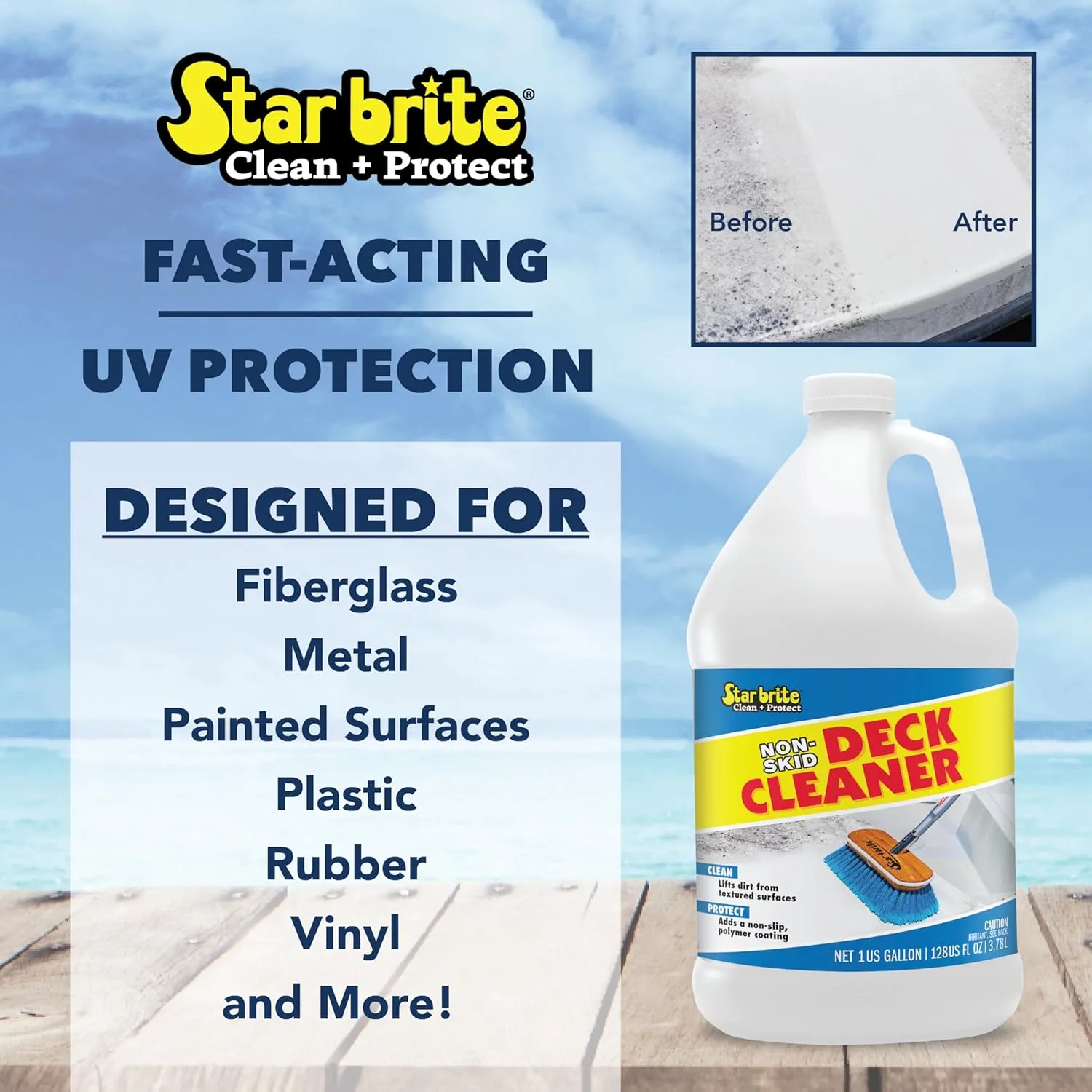 STAR BRITE Non-Skid Deck Cleaner & Protectant - Ultimate Deck Wash