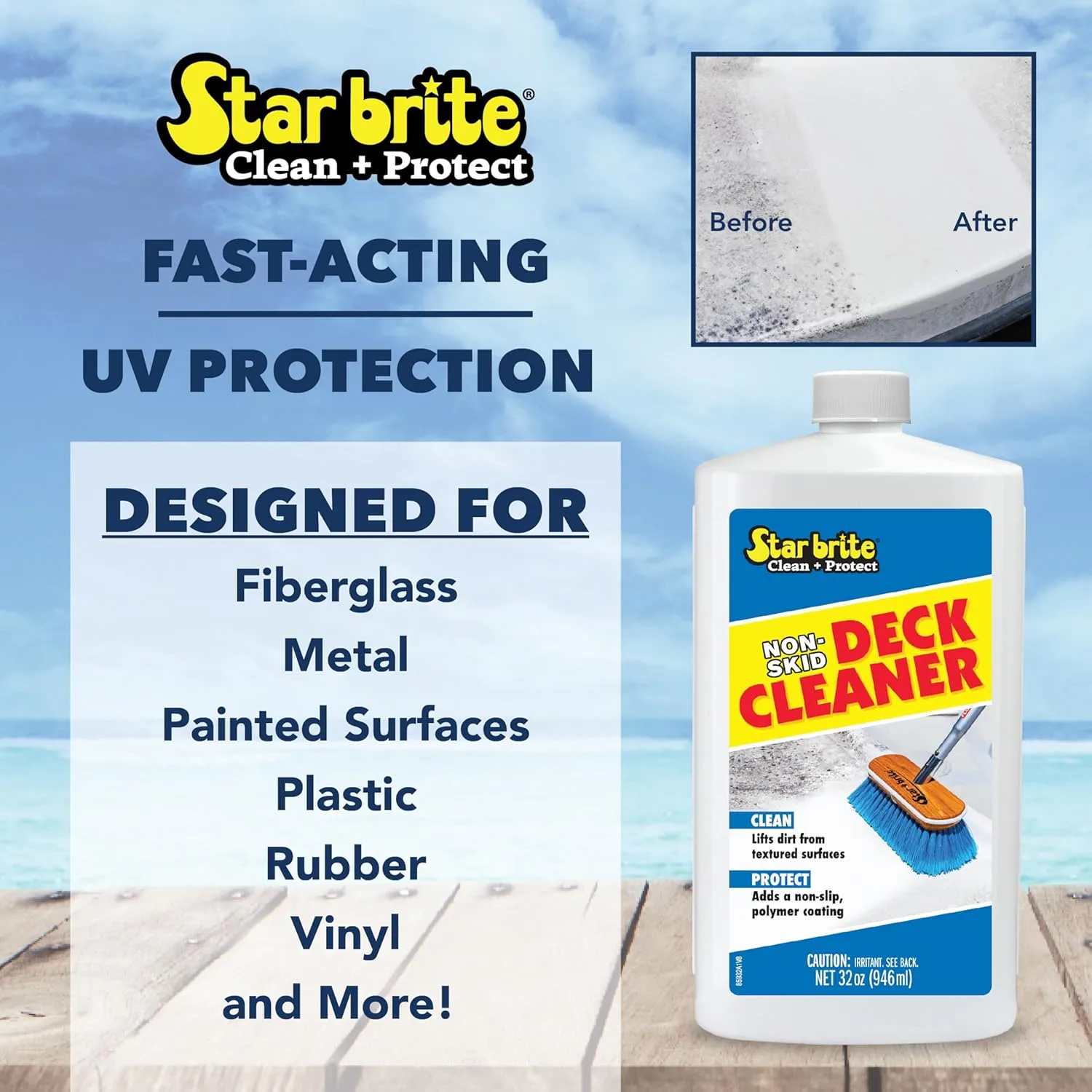 STAR BRITE Non-Skid Deck Cleaner & Protectant - Ultimate Deck Wash
