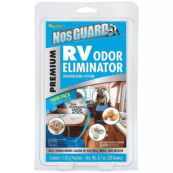 STAR BRITE NosGUARD SG RV Odor Eliminator – Deep Penetrating Vapor System, Twin Pack 10G (079950)