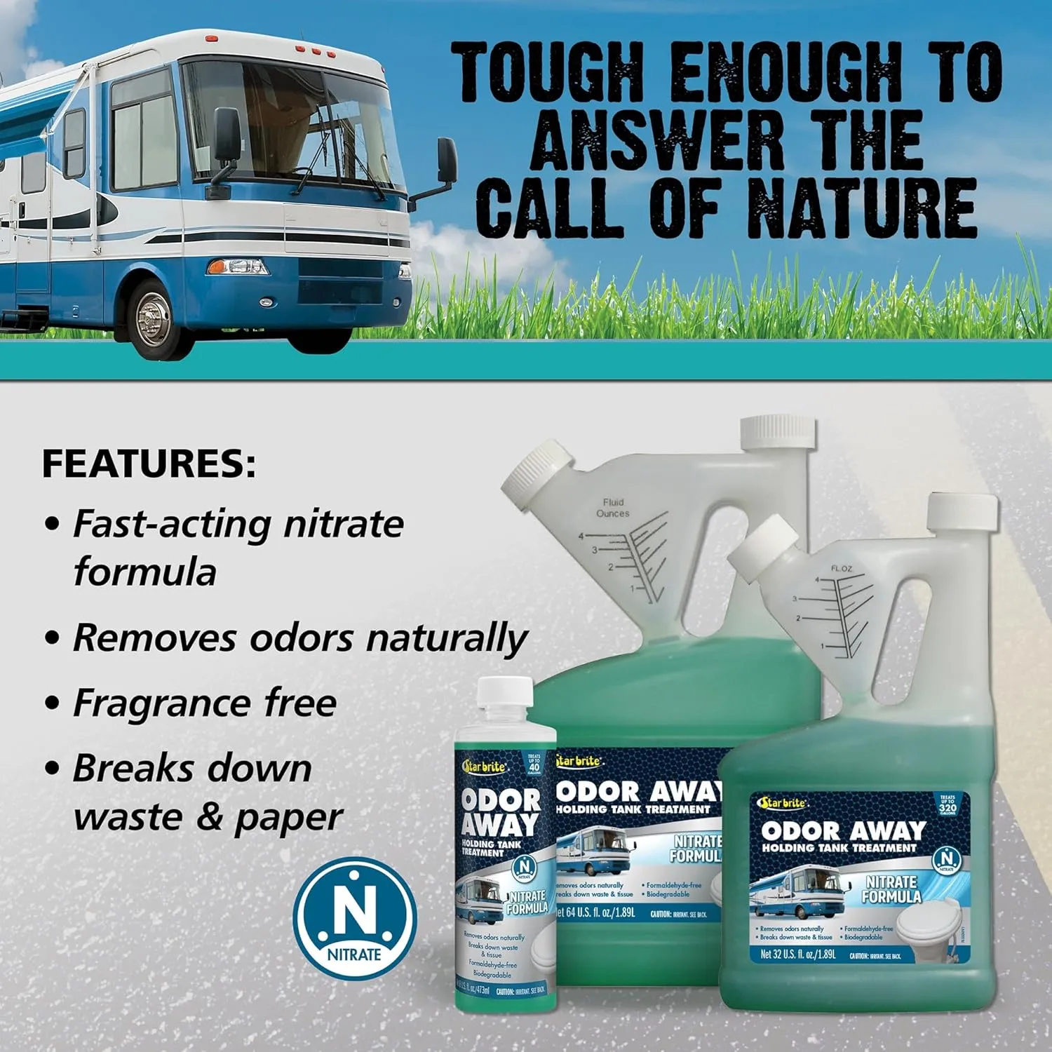 STAR BRITE Odor Away Holding Tank Treatment - Nitrate Formula