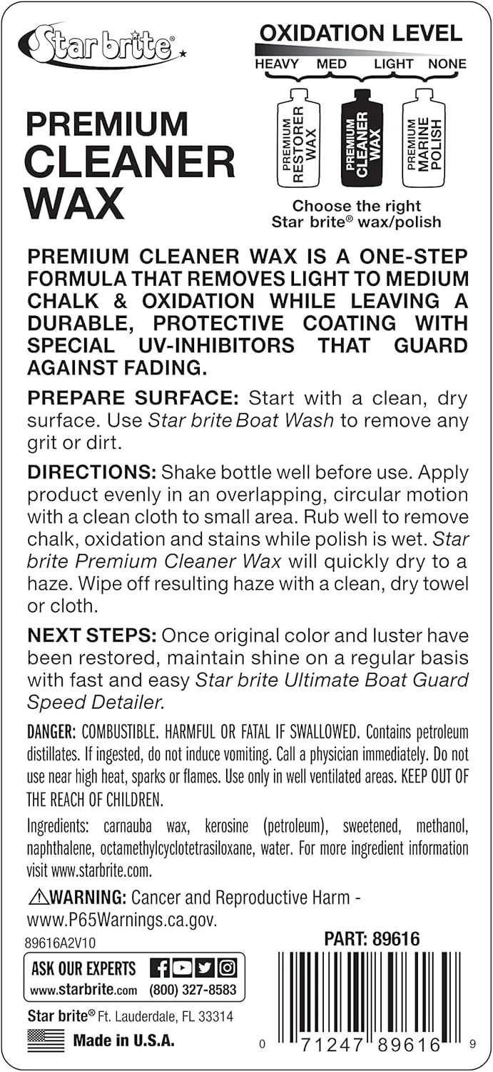 STAR BRITE One-Step Cleaner Wax with UV Protection
