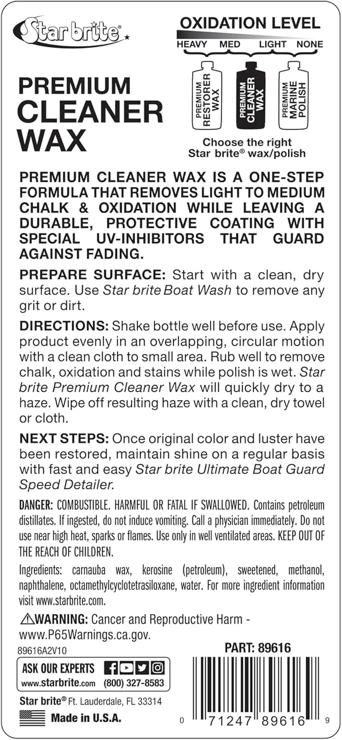 STAR BRITE One-Step Cleaner Wax with UV Protection