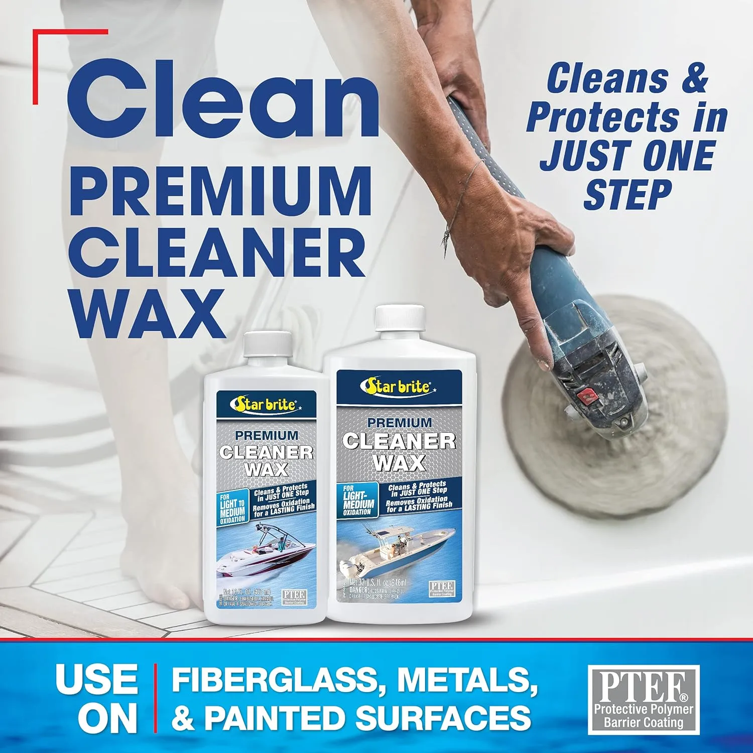 STAR BRITE One-Step Cleaner Wax with UV Protection
