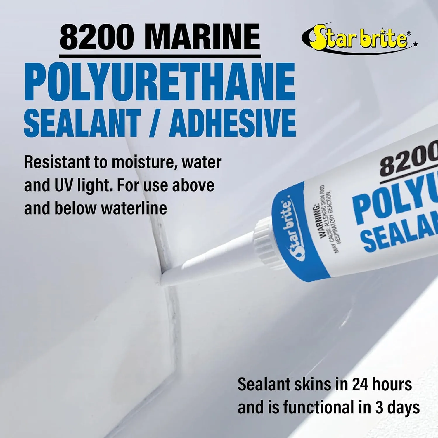 STAR BRITE Polyurethane White Sealant 2.8 oz