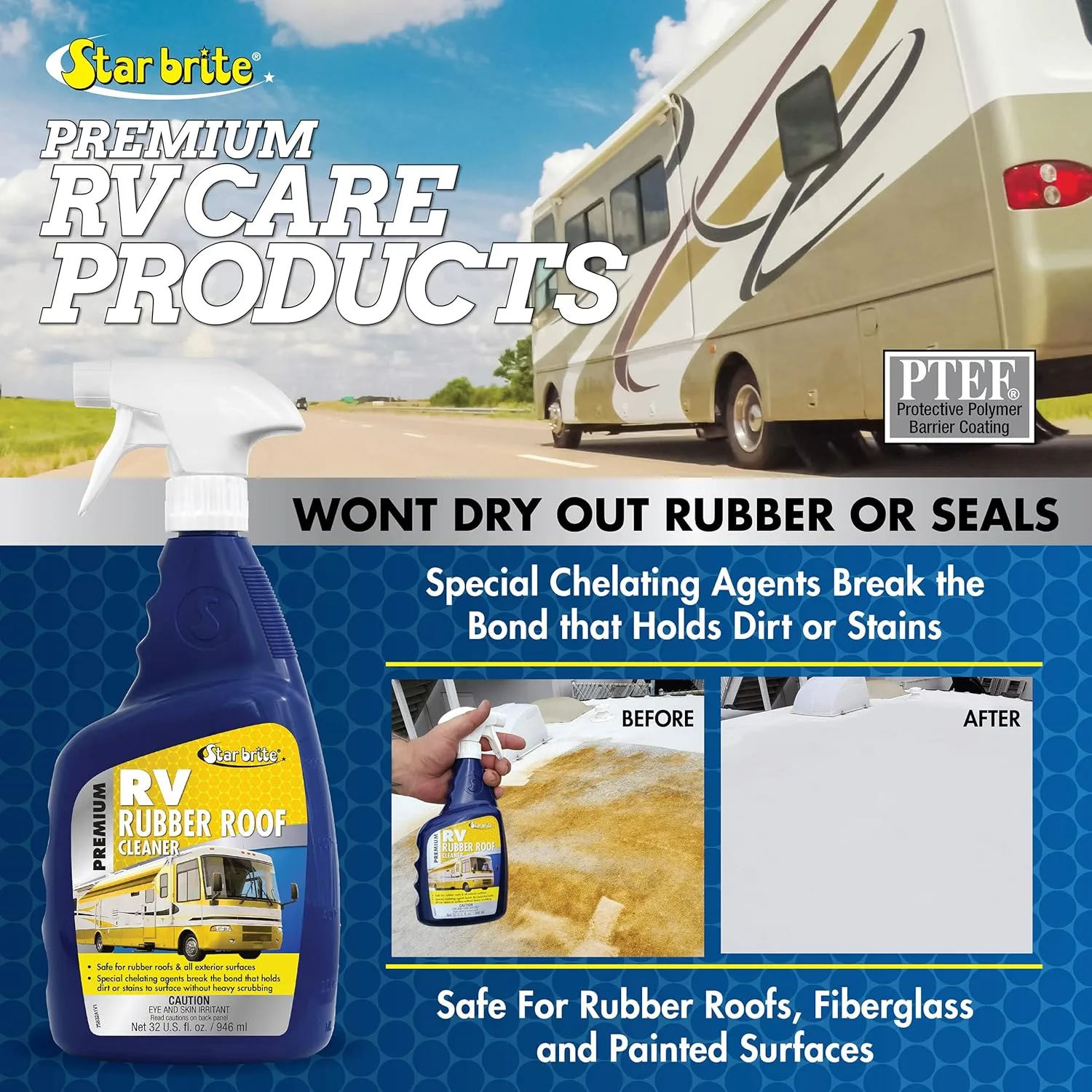 STAR BRITE Premium RV Rubber Roof Cleaner
