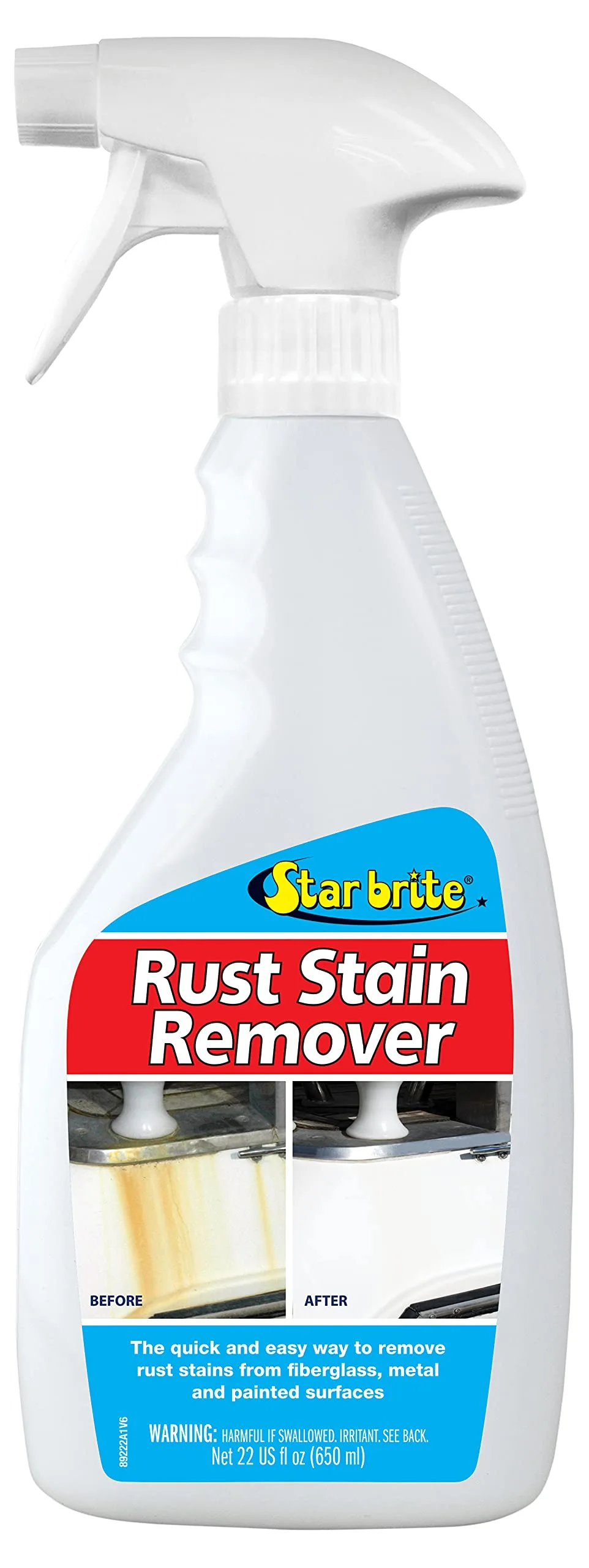 STAR BRITE Rust Stain Remover Spray, 22 oz (089222P)