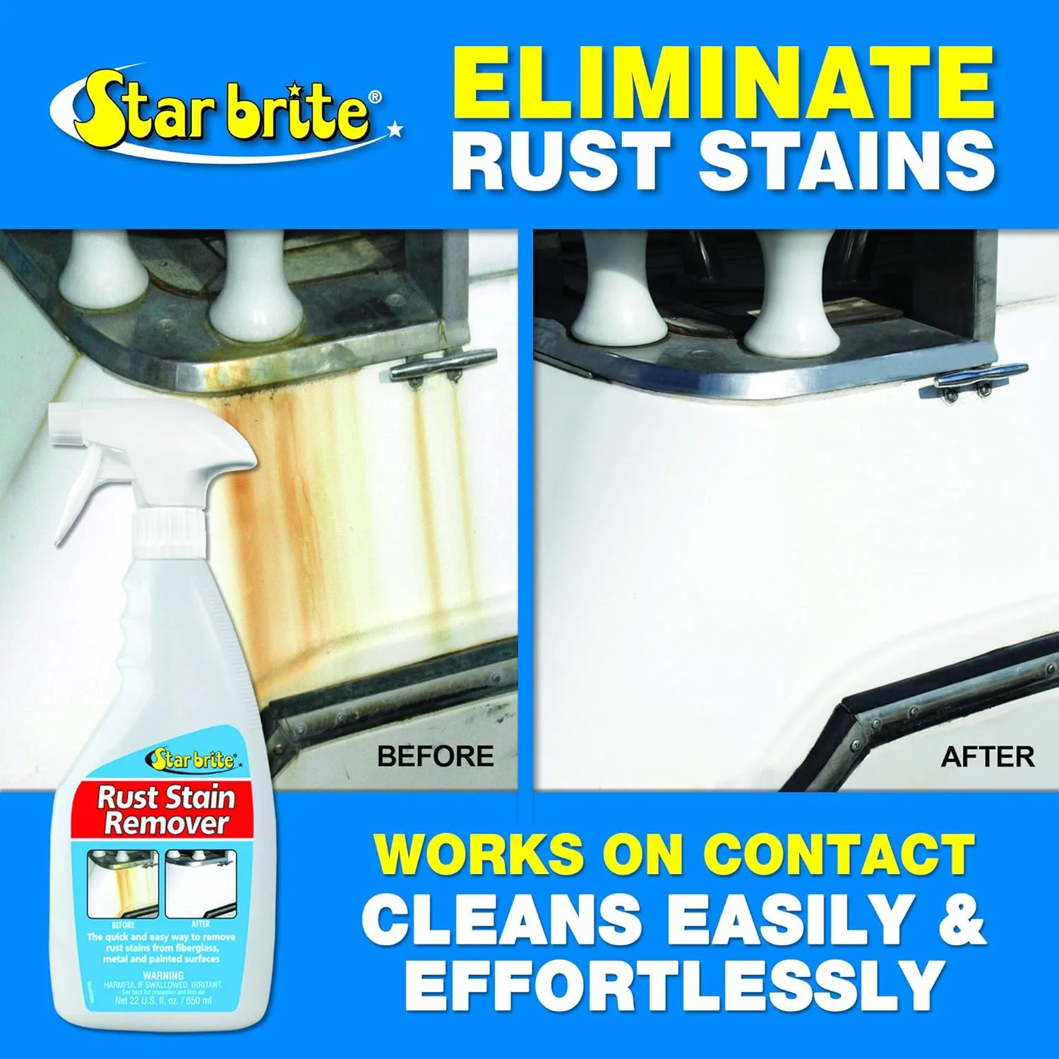 STAR BRITE Rust Stain Remover Spray, 22 oz (089222P)