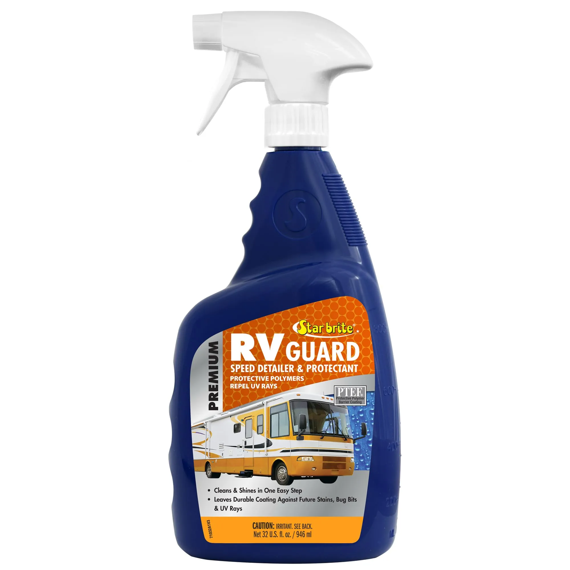 STAR BRITE Premium RV Guard Detailer & Protectant Spray – Cleans, Shines & Protects with Protective Polymers - 32 OZ (071032)