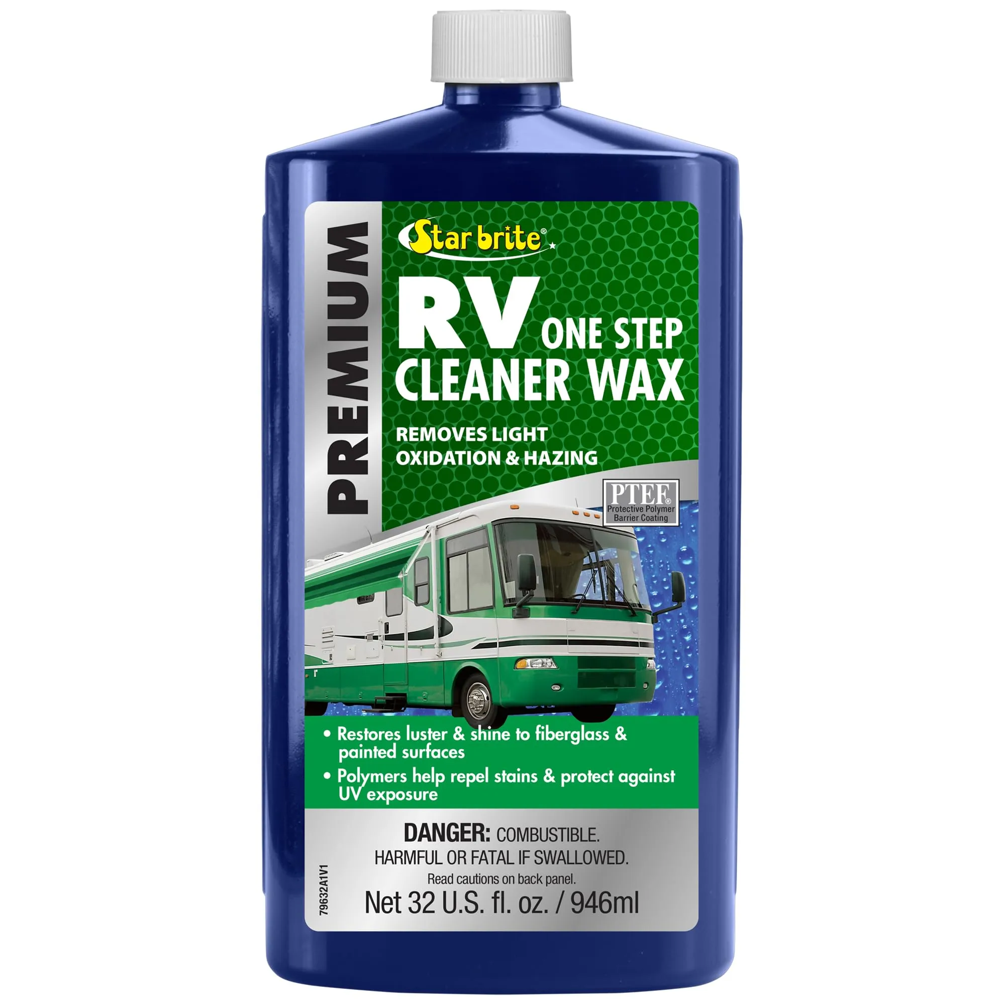 STAR BRITE Premium RV One Step Cleaner Wax - Cleans, Protects & Enhances RVs