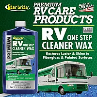 STAR BRITE Premium RV One Step Cleaner Wax - Cleans, Protects & Enhances RVs