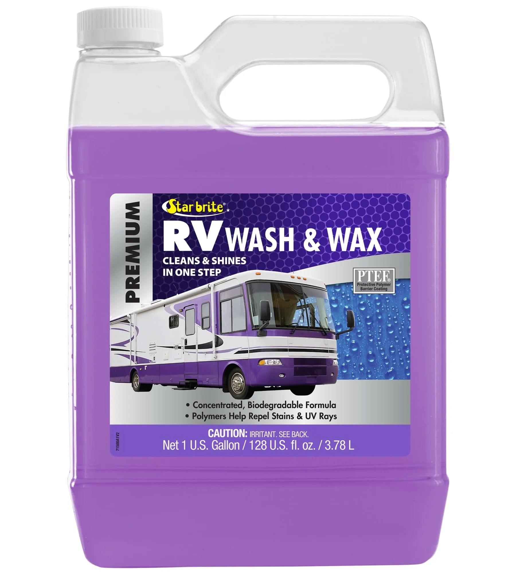 STAR BRITE RV Wash & Wax One-Step Concentrated Cleaner with PTEF
