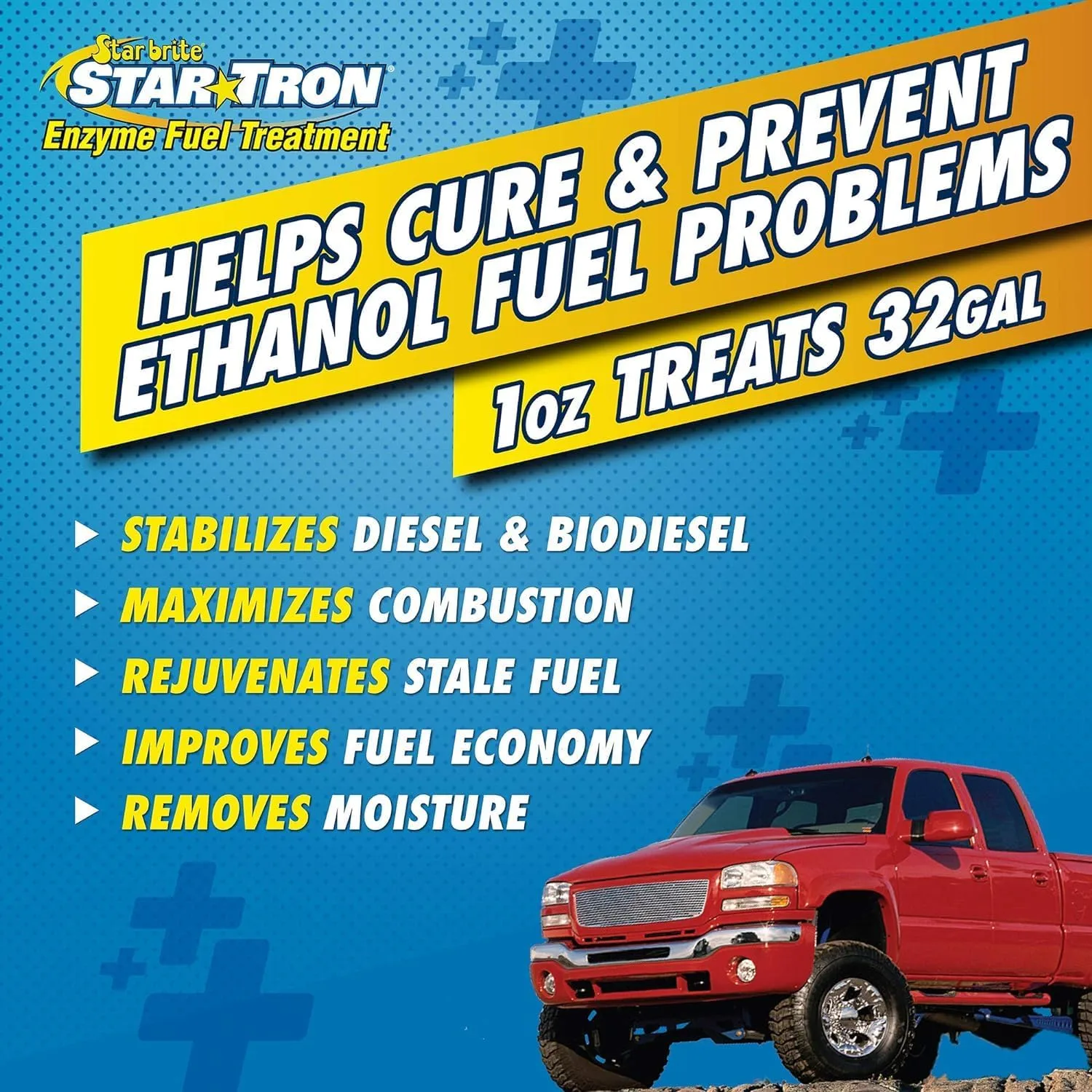 STAR BRITE Star Tron Enzyme Fuel Treatment - Automotive Diesel Formula - 8 oz (14408)