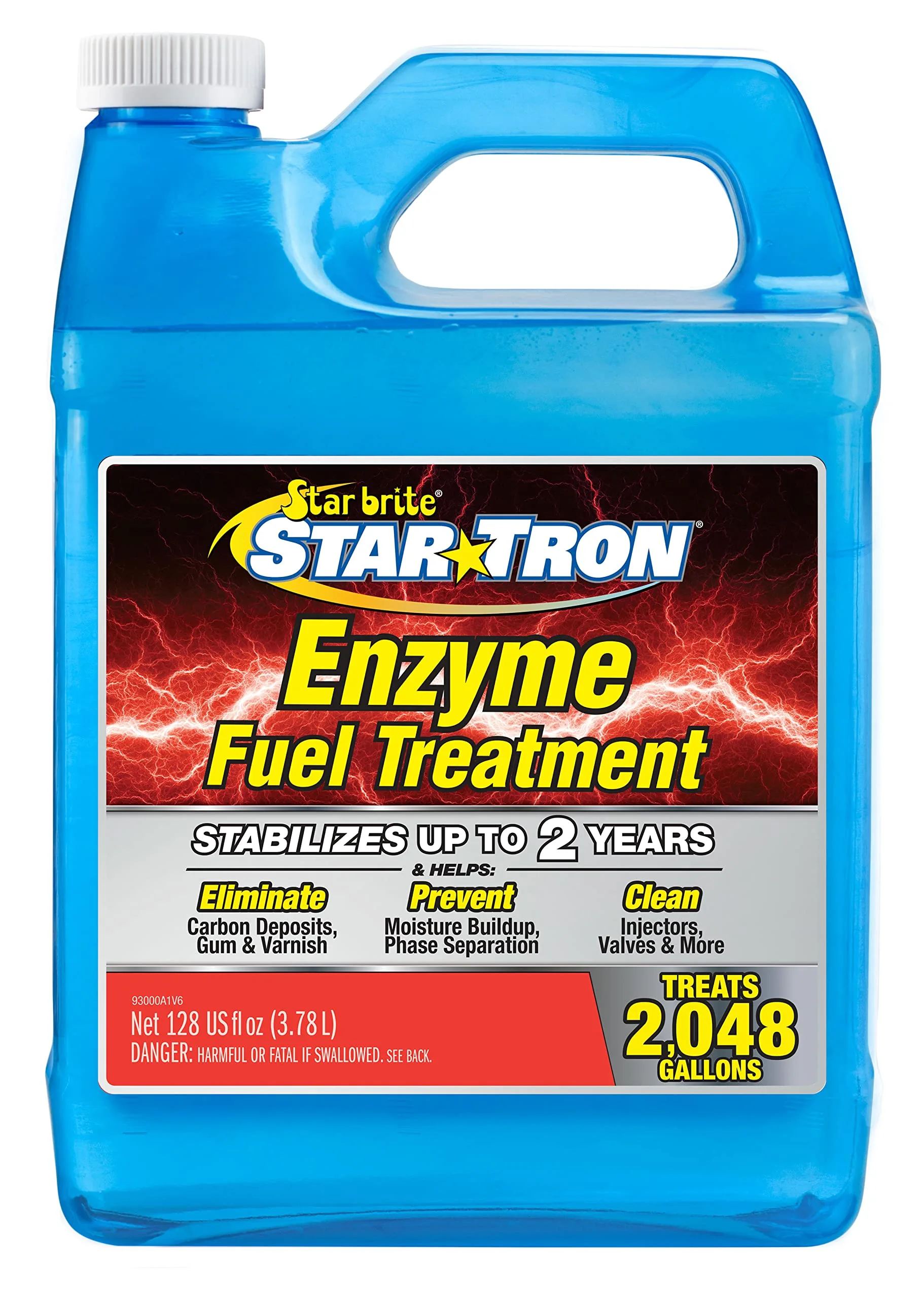 Star Tron Enzyme Fuel Treatment Concentrate, 128 Fl. Oz. - Treats up to 2,048 Gallons