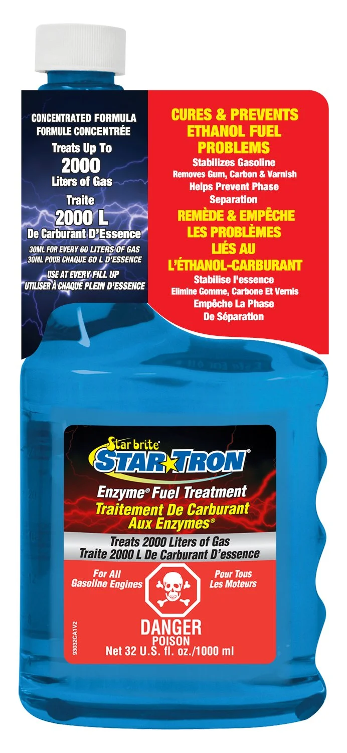 Star Tron Enzyme Fuel Treatment Gas Additive 1 Liter Treats 2000 Liters