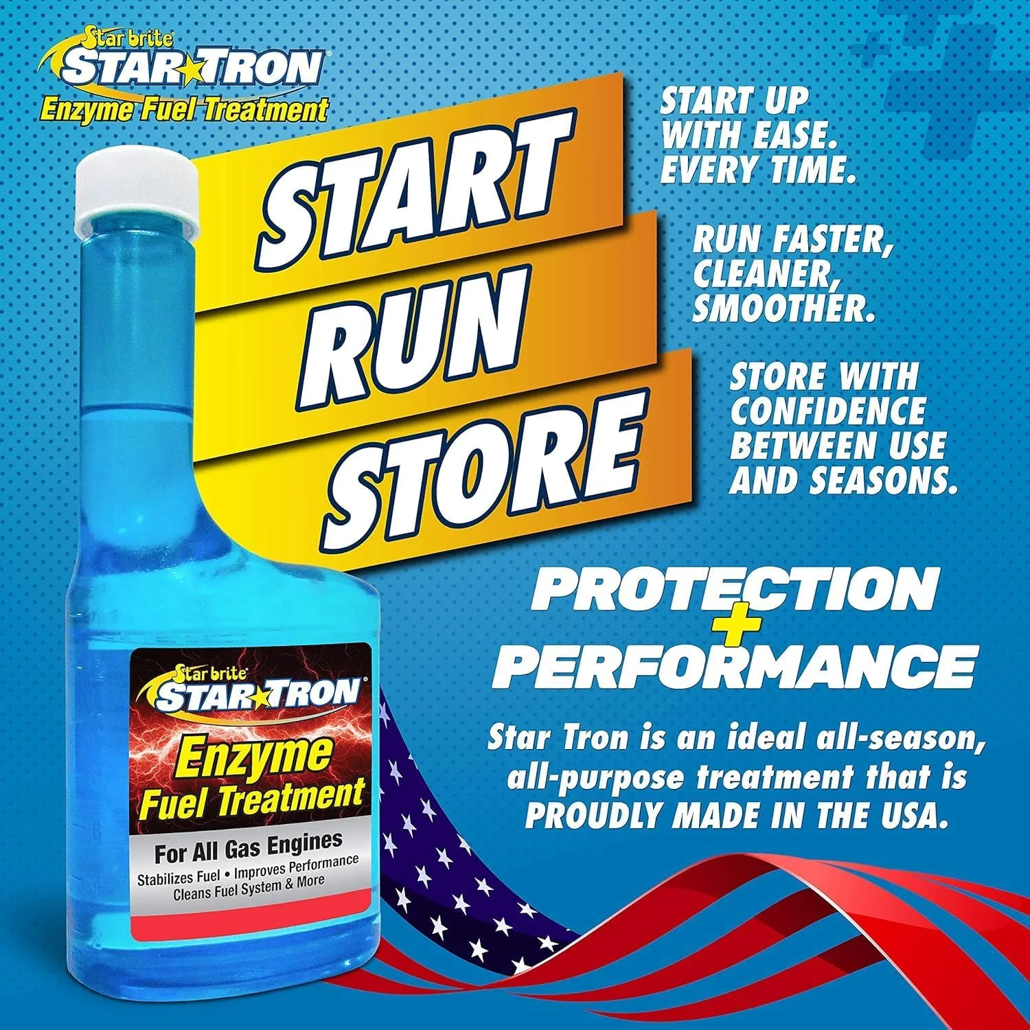 Star Tron Enzyme Fuel Treatment Gas Additive 1 Liter Treats 2000 Liters