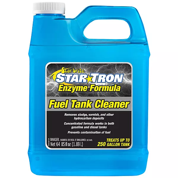 Star Tron Fuel Tank Cleaner – Removes Sludge, Varnish & Other Deposits – Helps Restore Performance of Old, Stale Fuel – Concentrated Formula for Gasoline and Diesel Tanks 64 Ounce