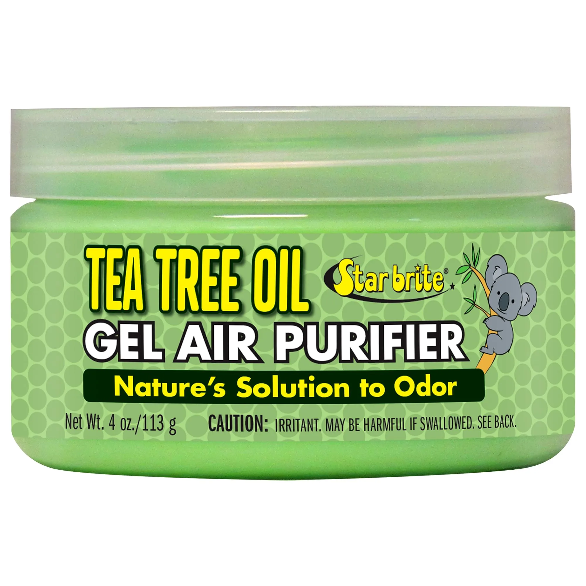 STAR BRITE Australian Tea Tree Oil Gel Air Purifier Tub - Odor Eliminator for Boats, RVs, Autos, Bathrooms & Offices 96504- 4 oz