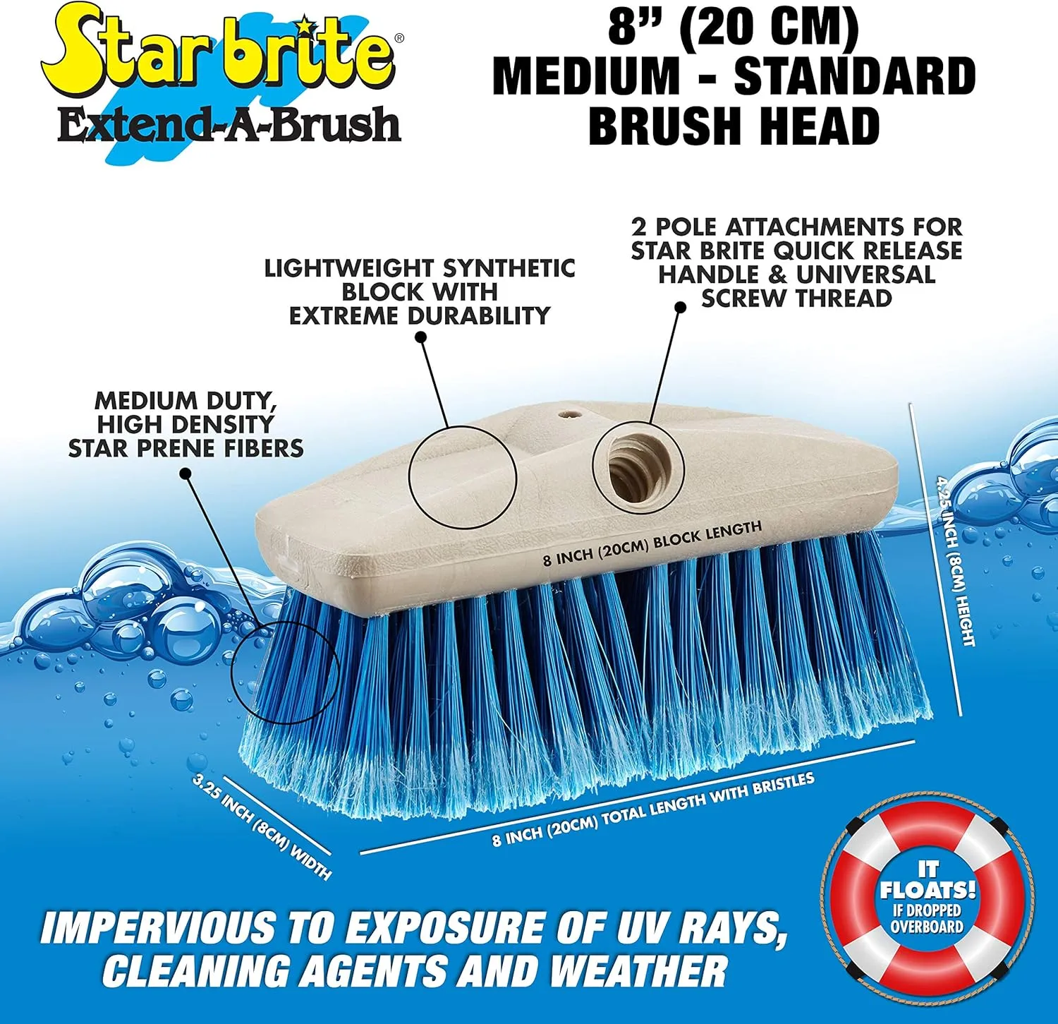 STAR BRITE Telescoping Deck Brush (040092)