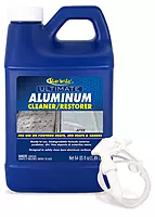 STAR BRITE 87764 Ultimate Aluminum Cleaner & Restorer - Safely Clean Pontoon Boats, Jon Boats & Canoes, 64 oz. 64 Oz (With Sprayer)