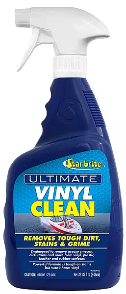 STAR BRITE Ultimate Vinyl Clean Spray - Multi-Surface Cleaner for Auto, RV, Home & Boat Upholstery - Vinyl, Rubber, Leather, Plastic + Interior & Exterior Trim 32 OZ (096232)