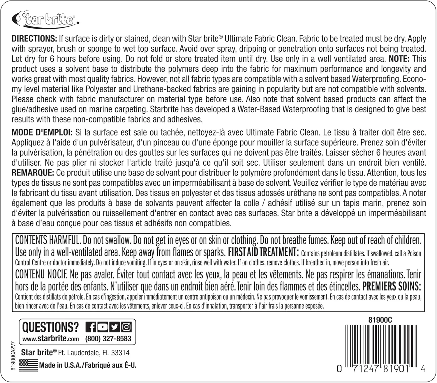 Star Brite Vinyl Cleaner, Polish & Protectant - Marine Grade - 1 Gallon