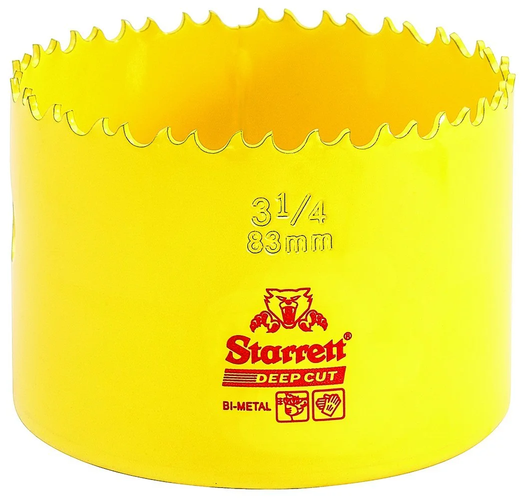 Starrett HSS Deepcut Holesaw 3-1/4" (83mm) DCH0314-G