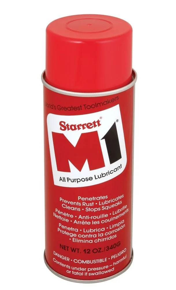 Starrett M1 Industrial Quality All-Purpose Lubricant - Micro-Thin, Airtight Coating, Silicone-Free, Penetrates Quickly