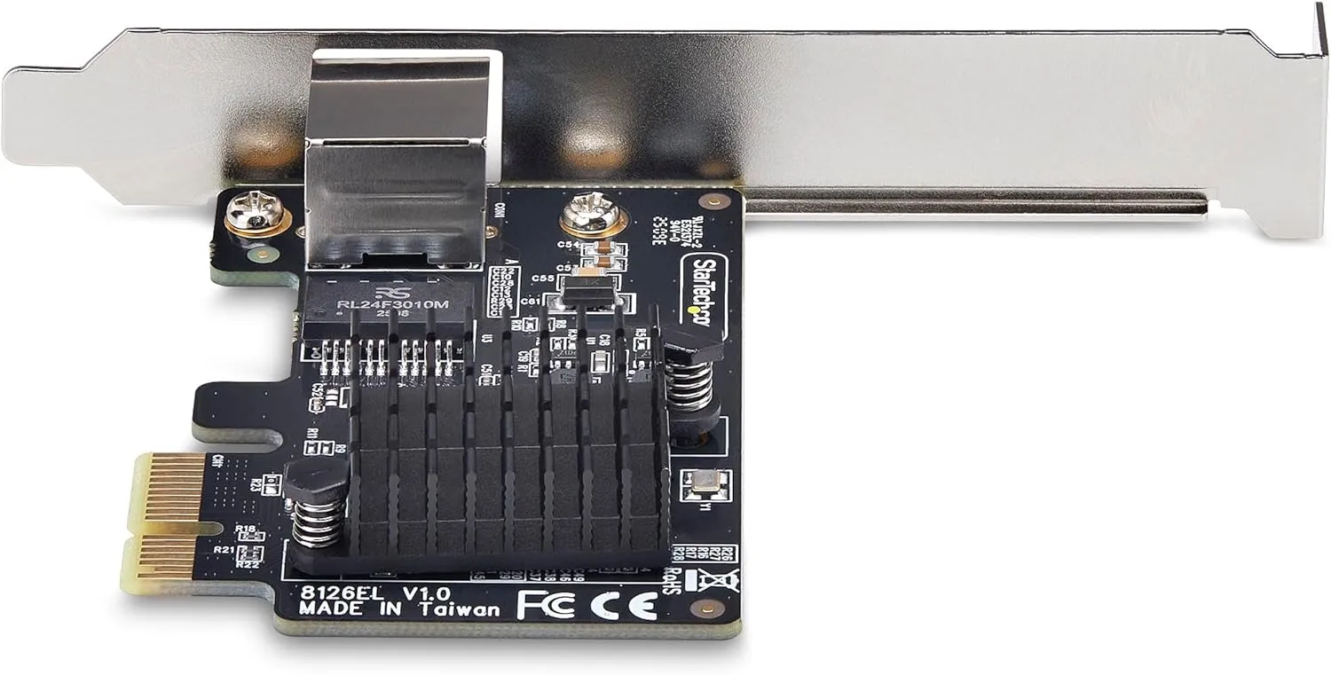 StarTech.com 1-Port 5G Gigabit PCIe Network Adapter Card, PCI Express LAN Card, Realtek RTL8126, Windows and Linux, TAA