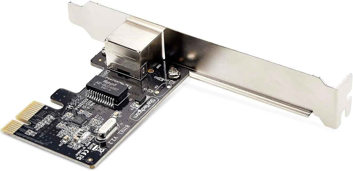 StarTech.com 1-Port Gigabit PCIe Network Adapter Card, PCI Express LAN Card, NIC, Realtek RTL8111H, TAA Compliant
