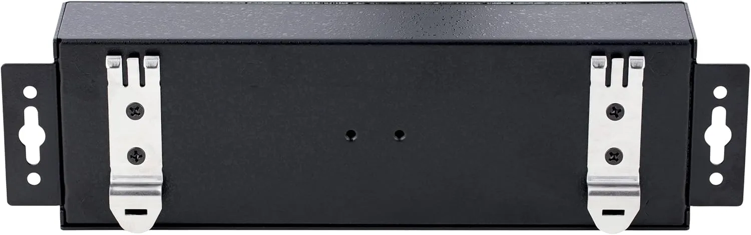 StarTech.com 10-Port Industrial USB 2.0 Hub, Rugged USB Hub withESD Level 4 Protection, DIN/Wall/Desk-Mountable USB-A Hub