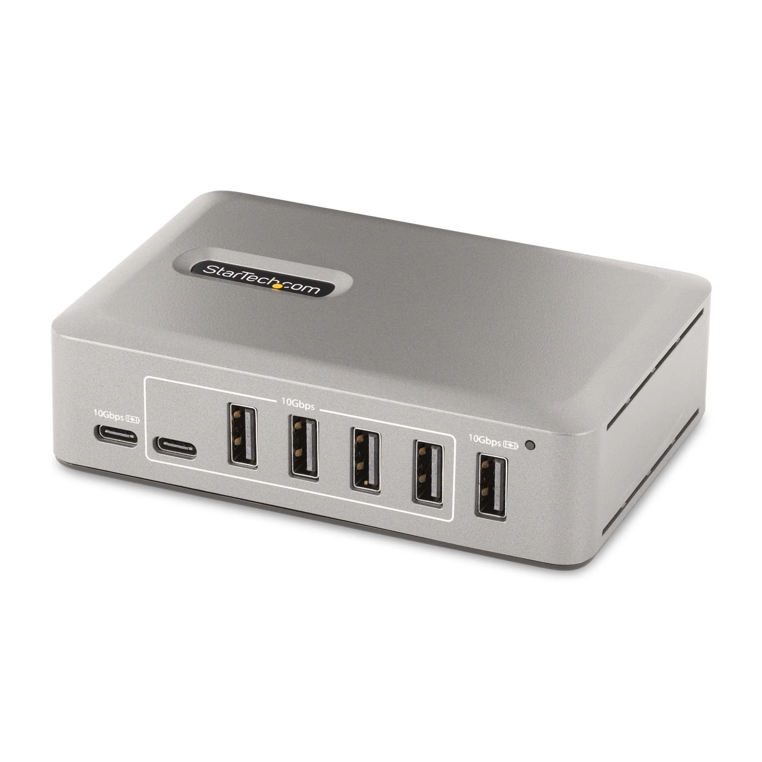 StarTech.com 10-Port USB-C Hub - 8X USB-A/2x USB-C - Self-Powered w/65W Power Supply - USB 3.1 10Gbps - Desktop/Laptop USB Hub w/USB-IF Certified 3ft Locking Cable, USB C Splitter, TAA
