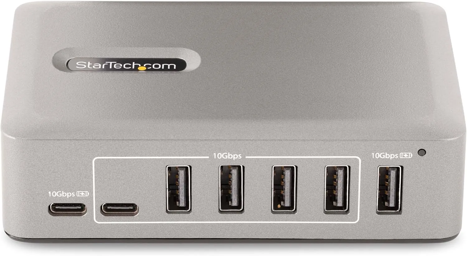 StarTech.com 10-Port USB-C Hub - 8X USB-A/2x USB-C - Self-Powered w/65W Power Supply - USB 3.1 10Gbps - Desktop/Laptop USB Hub w/USB-IF Certified 3ft Locking Cable, USB C Splitter, TAA