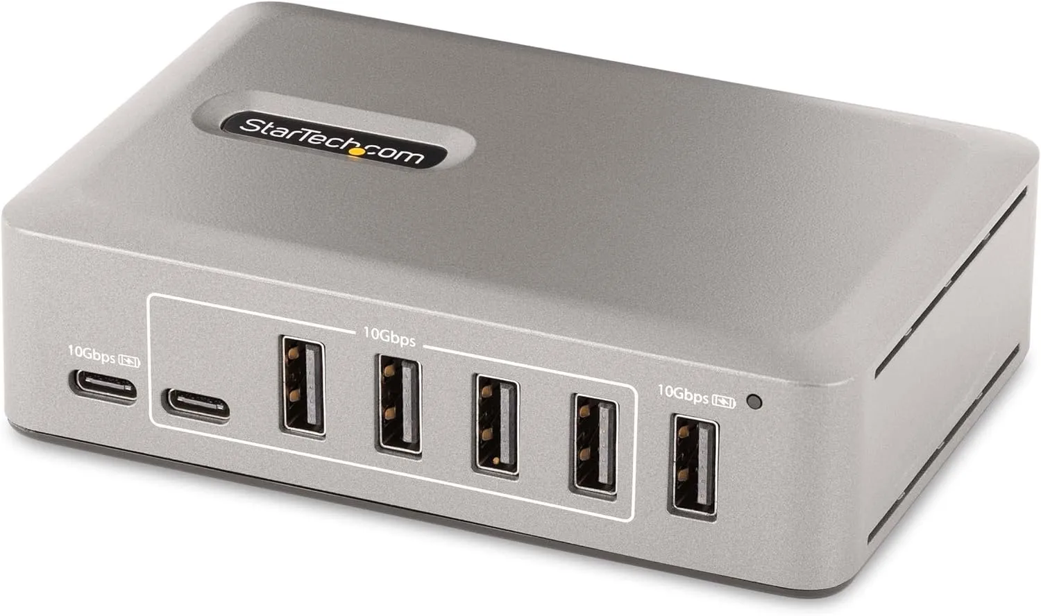 StarTech.com 10-Port USB-C Hub - 8X USB-A/2x USB-C - Self-Powered w/65W Power Supply - USB 3.1 10Gbps - Desktop/Laptop USB Hub w/USB-IF Certified 3ft Locking Cable, USB C Splitter, TAA