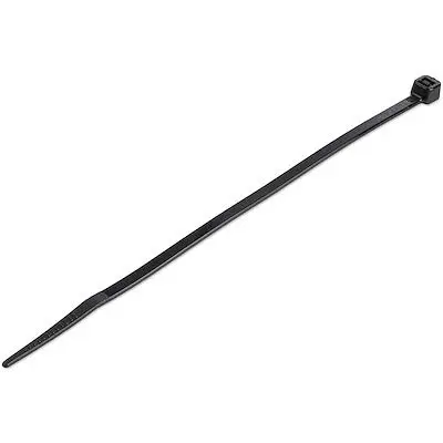 StarTech.com 100 Pack 6in Cable Ties - Black Medium Nylon/Plastic Zip Ties Adjustable Network Cable Wraps UL TAA