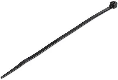 StarTech.com 100 Pack 6in Cable Ties - Black Medium Nylon/Plastic Zip Ties Adjustable Network Cable Wraps UL TAA