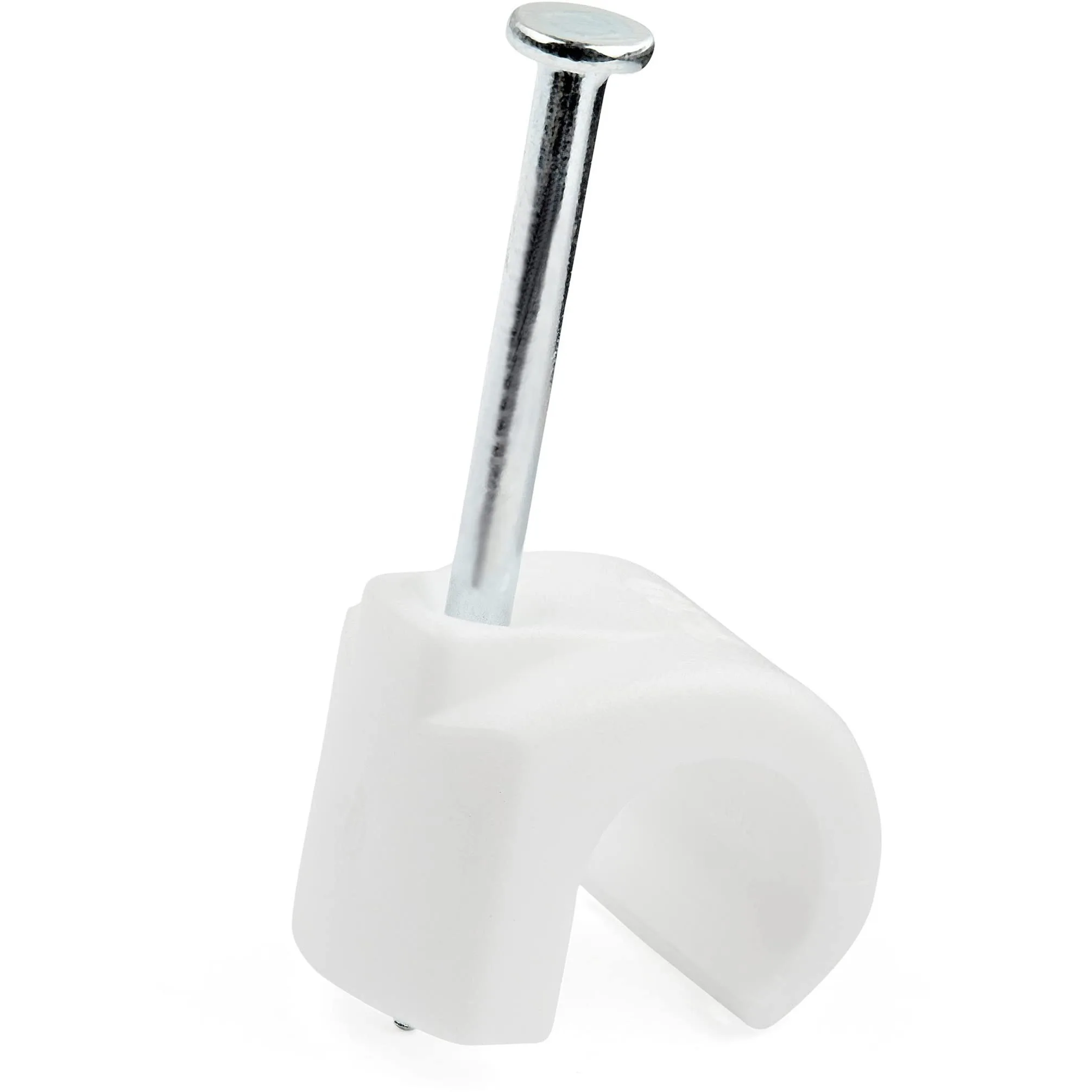StarTech.com 100 Pack Large Cable Clips with Nail - Reusable - Nail-in Clamps - Wire Holding Clips