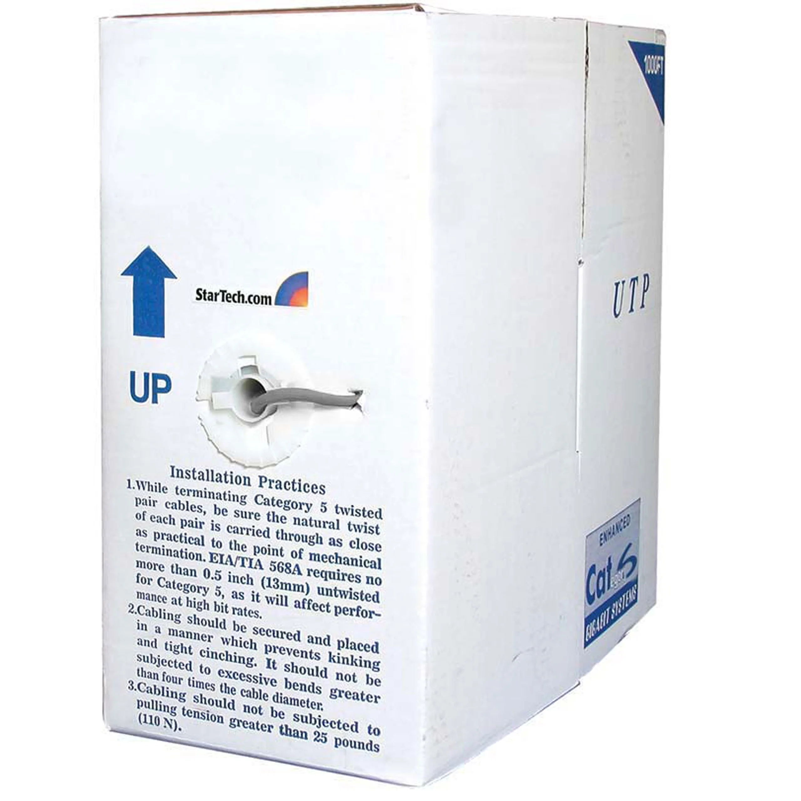 STARTECH.COM 1000 ft Bulk Ethernet Cable (Cat5e & Cat6)