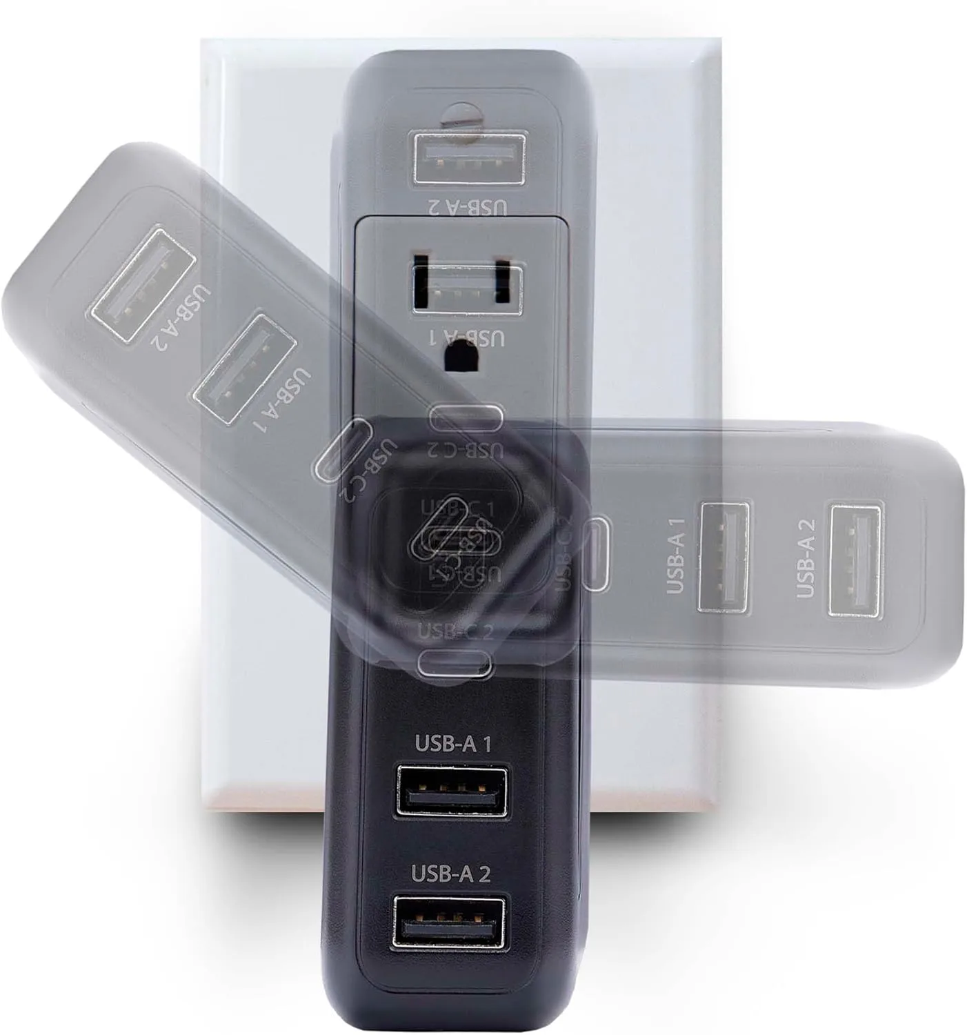 StarTech.com 100W USB-C Wall Charger, 2X USB-C/2x USB-A, USB PD 3.0, Fast Charging Portable GaN Charger