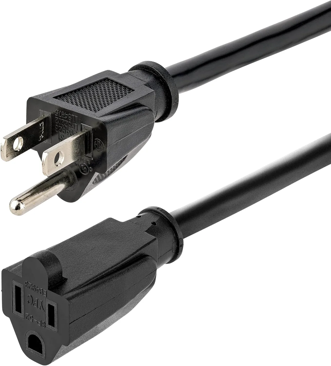StarTech.com Power Extension Cord NEMA 5-15R to NEMA 5-15P