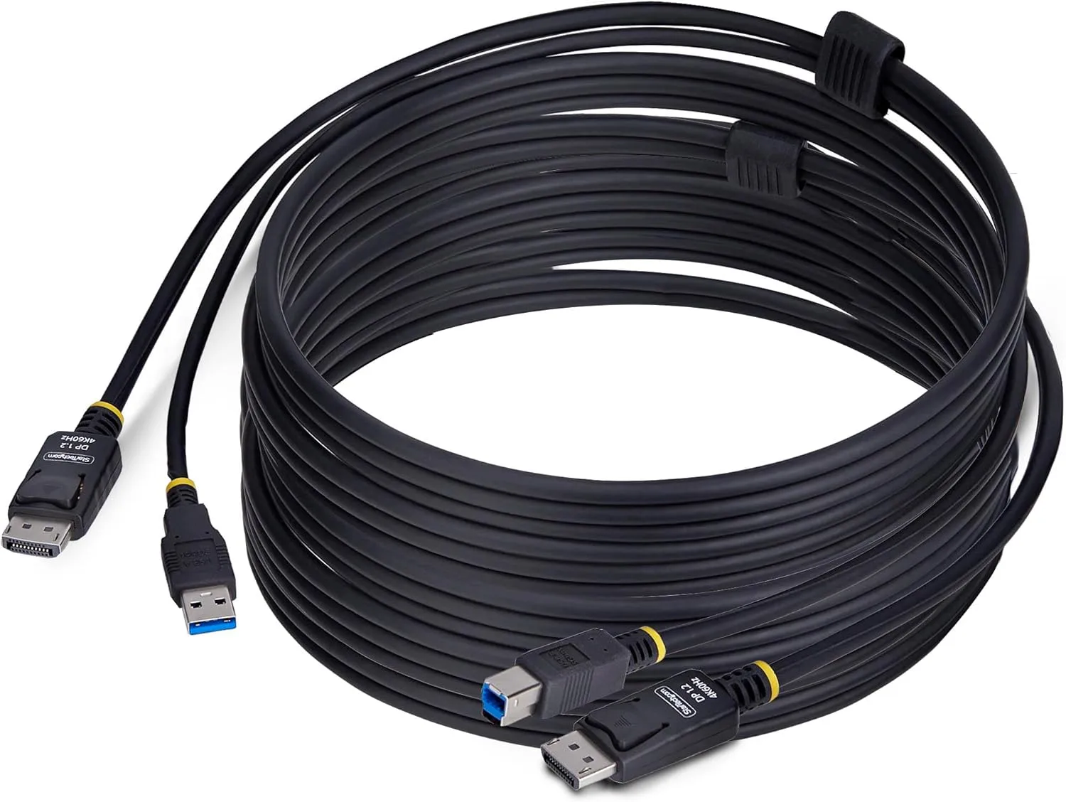 StarTech.com 10ft (3m) DisplayPort and USB 5Gbps KVM Cable, 4K 60Hz, Universal Compatible DP/USB Combo Cable for KVM Switches