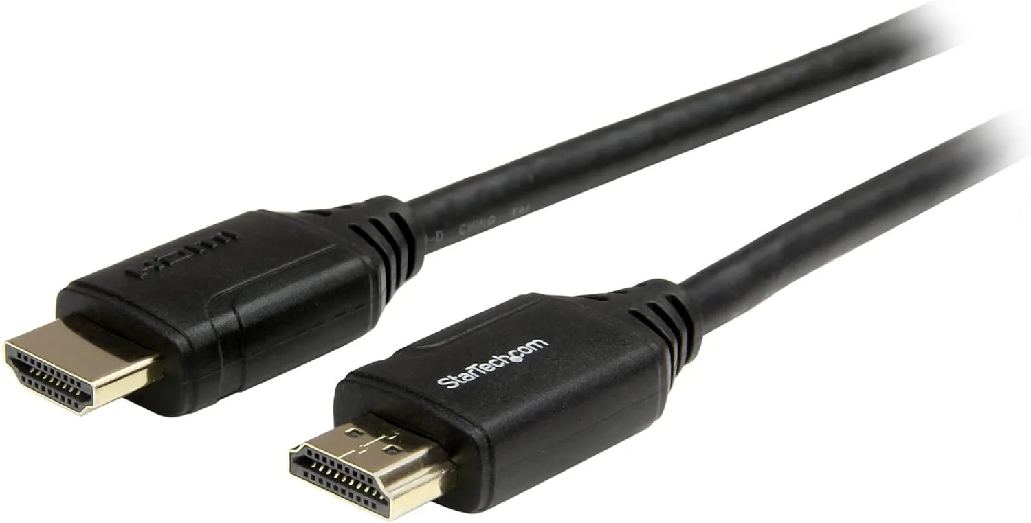 StarTech.com 10ft (3m) Premium Certified HDMI 2.0 Cable with Ethernet - High Speed Ultra HD 4K 60Hz HDMI Cable HDR10