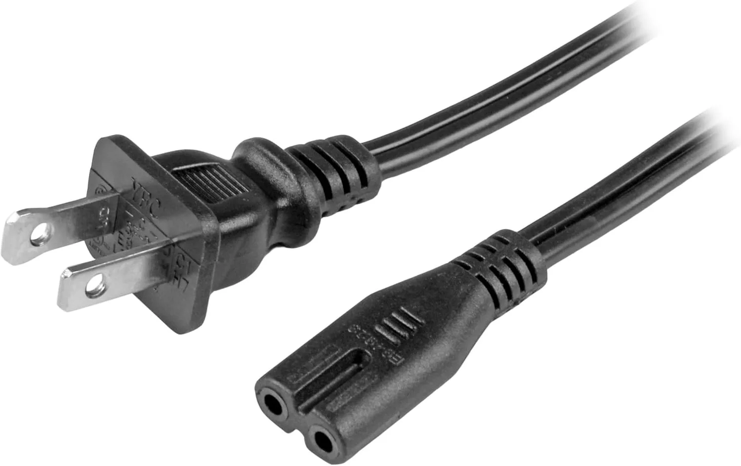 StarTech.com Laptop Power Cord NEMA 1-15P to IEC C7, 18AWG, 125V