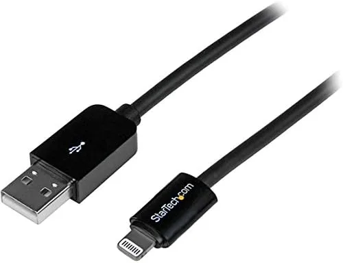 StarTech.com 3m (10ft) Long Black Apple® 8-pin Lightning Connector to USB Cable for iPhone / iPod / iPad