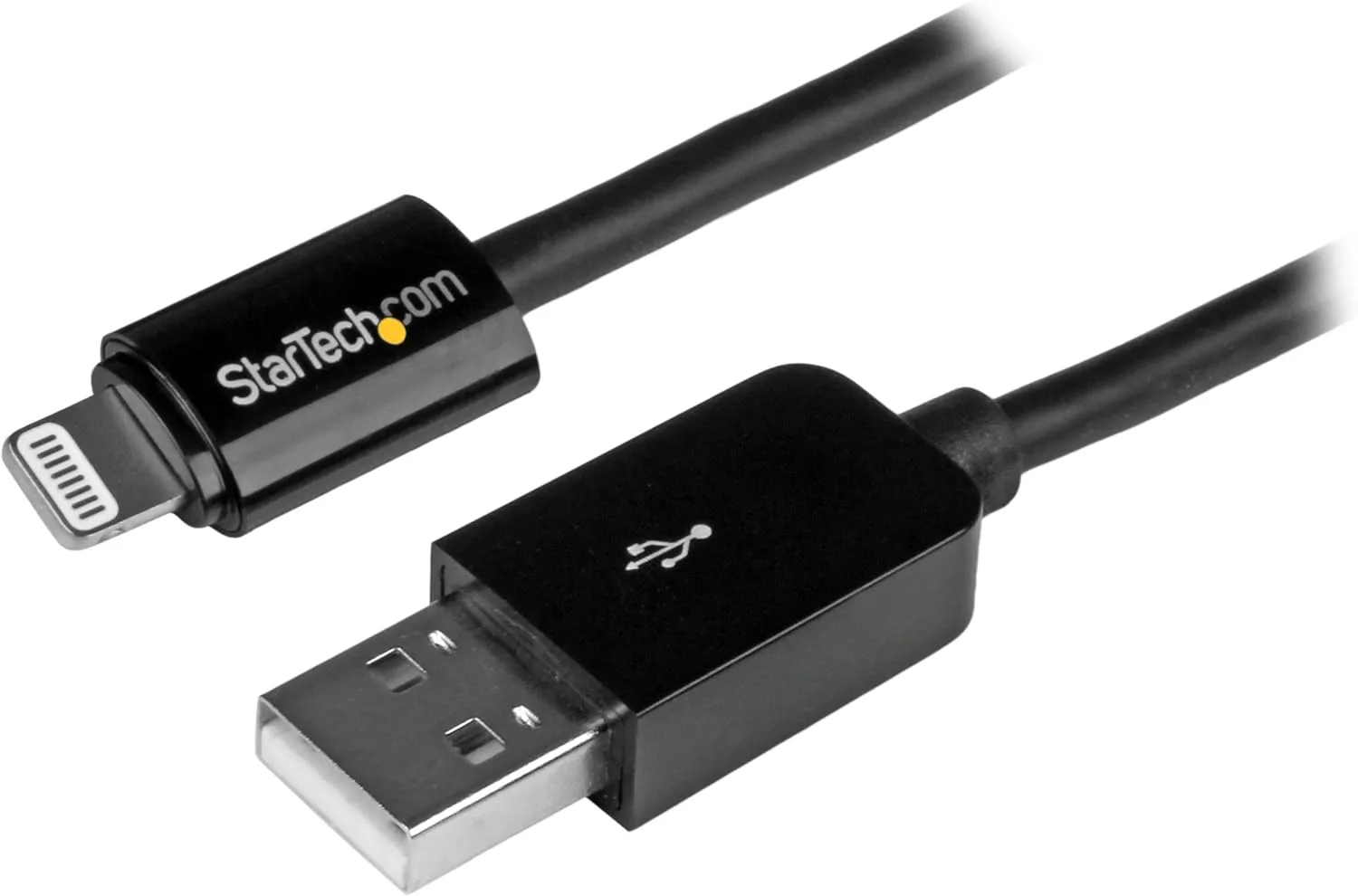 StarTech.com 3m (10ft) Long Black Apple® 8-pin Lightning Connector to USB Cable for iPhone / iPod / iPad