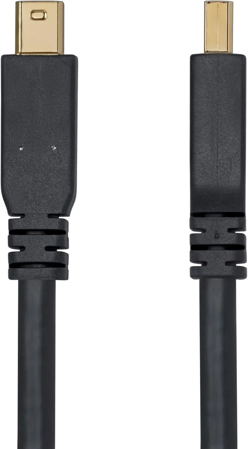 StarTech.com 10ft (3m) Mini DisplayPort to DisplayPort 1.4 Cable, 8K 60Hz/4K 120Hz HBR3 HDR, UHD mDP to DP 1.4 Cord