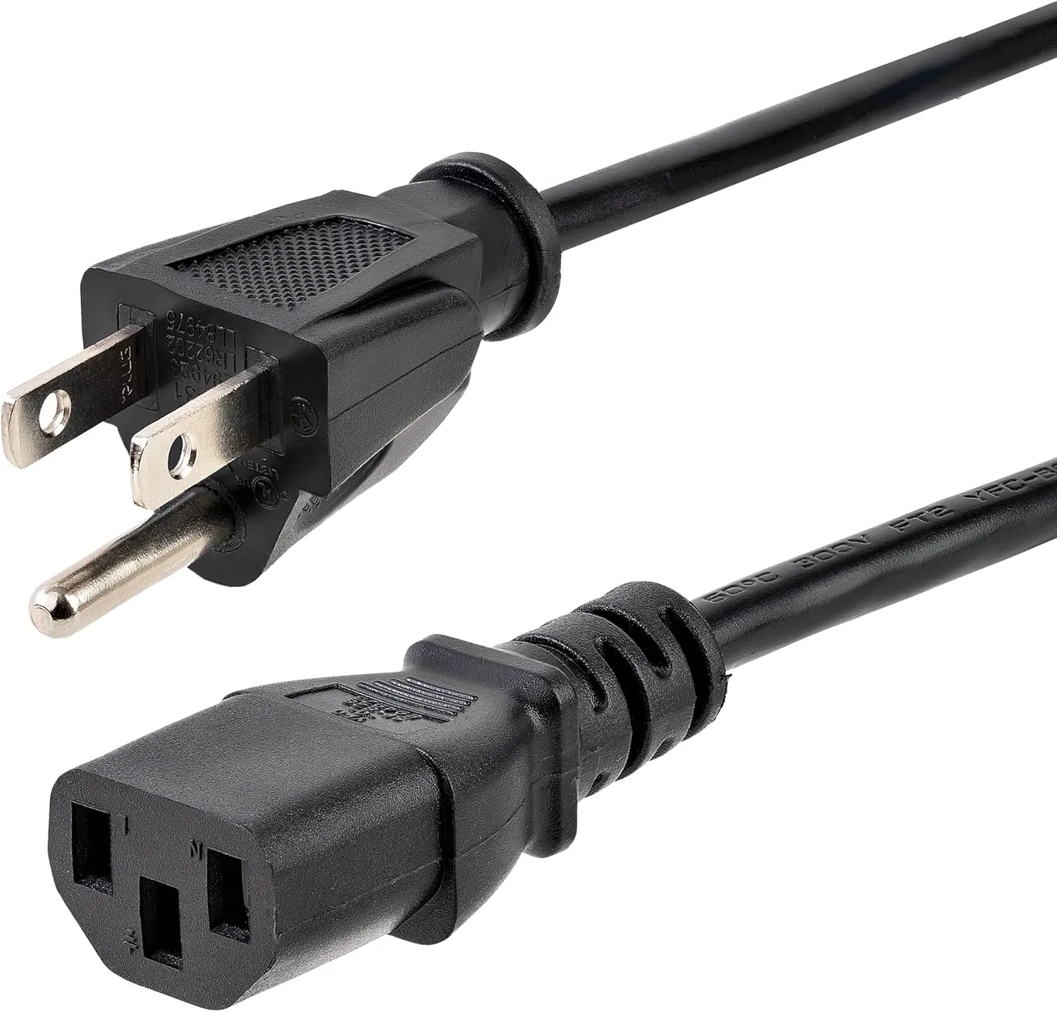 StarTech.com NEMA 5-15P to IEC 60320 C13 Computer Power Cord